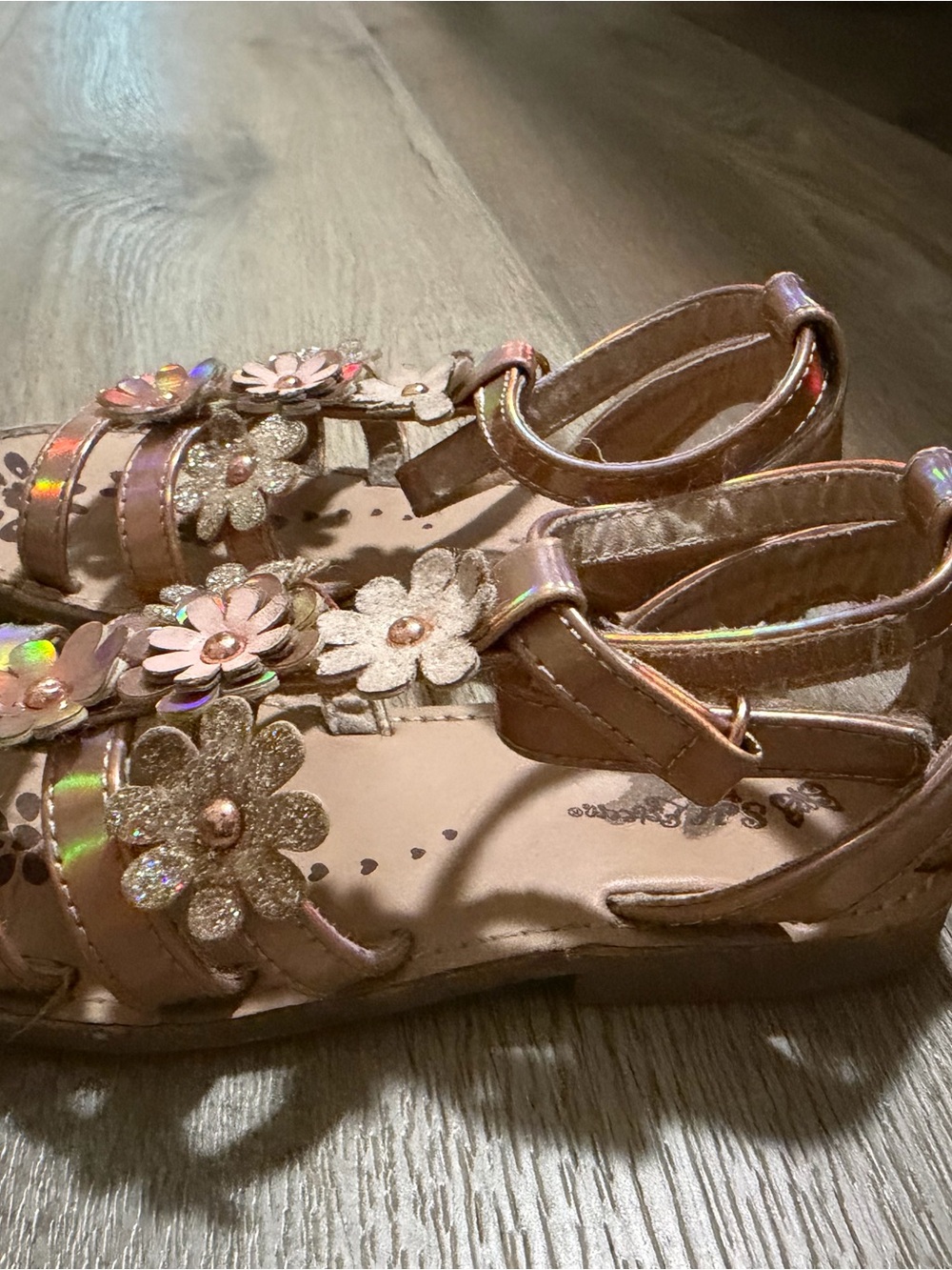Girls' Pink Flower-Accent Sandals - Kids